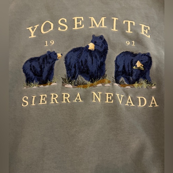 John Galt/Brandy Melville Green Yosemite Sweatshirt Oversized Adult one size - Picture 4 of 11